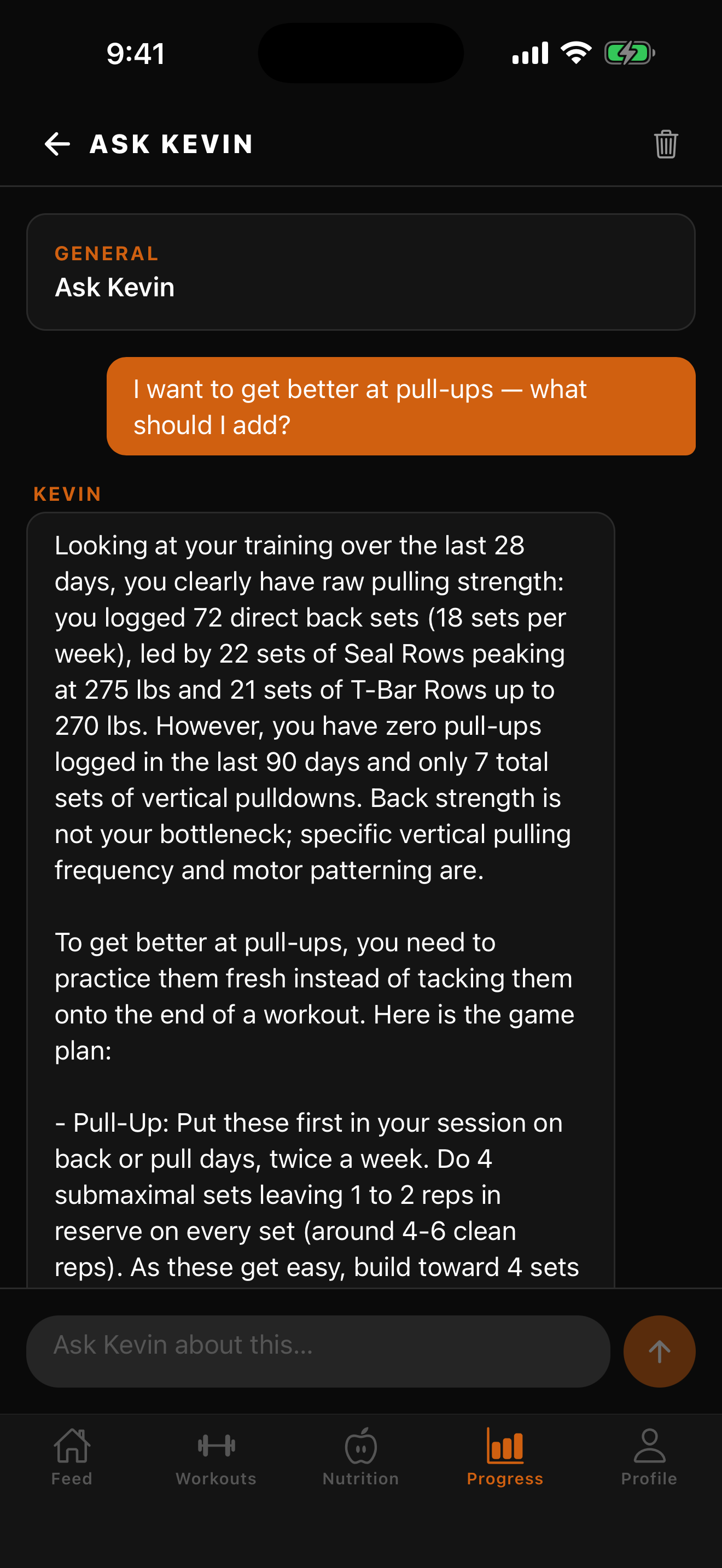 Ask Kevin — cites your own numbers